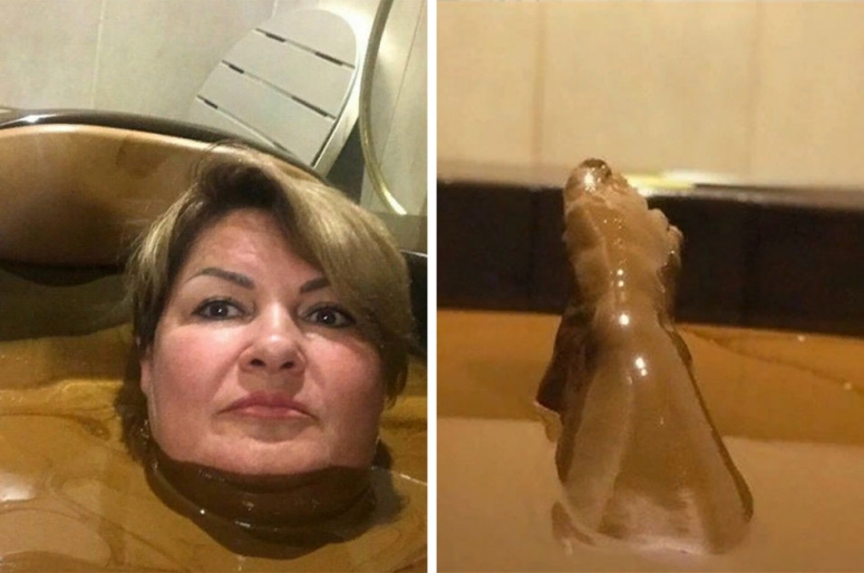 Советник губернатора в шоколадной ванне